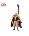 Figurine Edward Newgate Banpresto vue de face avec bisento et cape