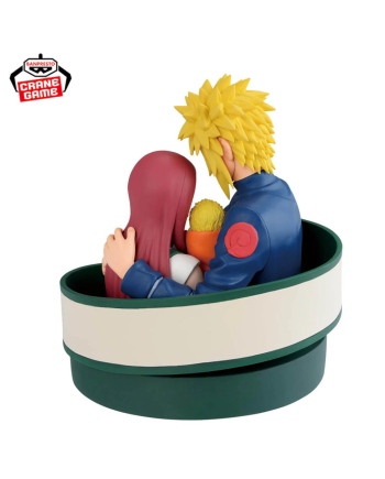 Figurine diorama Naruto Minato Kushina Naruto Banpresto vue arrière