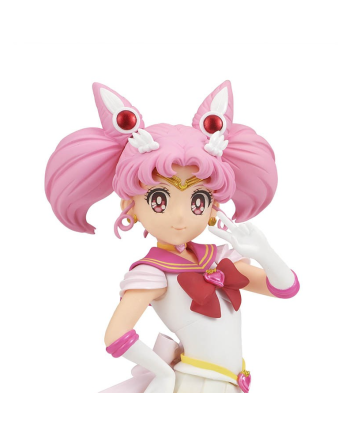 Figurine Chibi Moon Sailor Moon Banpresto vue rapprochée détails visage et tenue