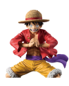 Monkey D. Luffy figurine Banpresto en pose dynamique vue de face rapprochée