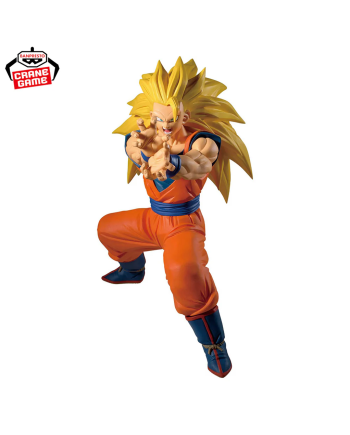 Son Goku SSJ3 figurine Banpresto en pose d’attaque kameha