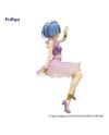 Une figurine de  Rem Twinkle Party Re:ZERO   assise idéale en exposition ou en Noodle Stopper en vue latérale