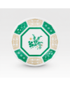 Assiette verte et beige fleurs Ichiban Kuji Lot G Les Carnets de l’Apothicaire