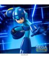 Statuette Mega Man Luminasta SEGA dans une mise en scène inspirée du jeu vidéo