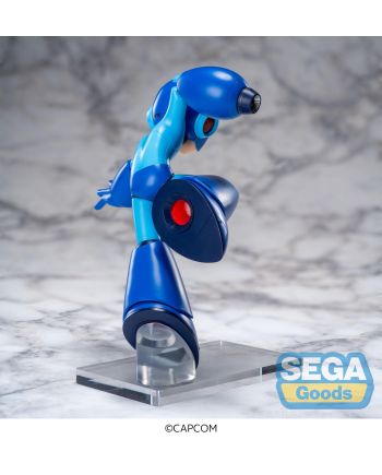 Vue arrière de la figurine Mega Man Luminasta 19 cm avec Mega Buster