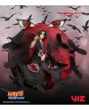 Statuette murale Itachi Uchiha Wall Art 25 cm avec lune rouge et corbeaux – Naruto Shippuden