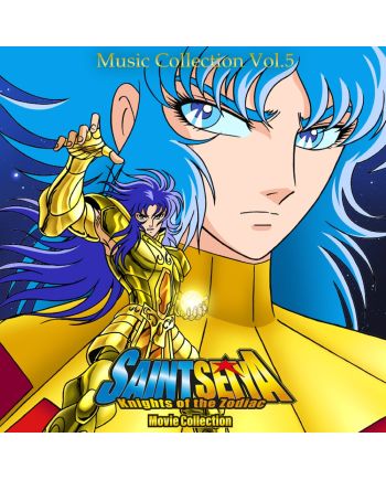 Pochette du vinyle Saint Seiya Music Collection Vol. 5 avec Abel et les Chevaliers du Zodiaque