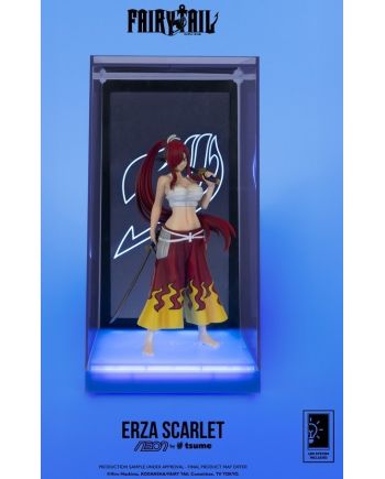 Figurine Erza Scarlet NEON by Tsume avec coffret de présentation transparent