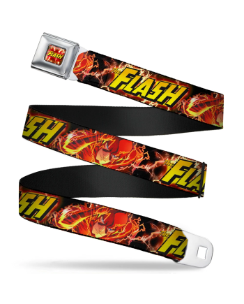 Ceinture Flash XL rouge avec logo DC Comics - vue de face