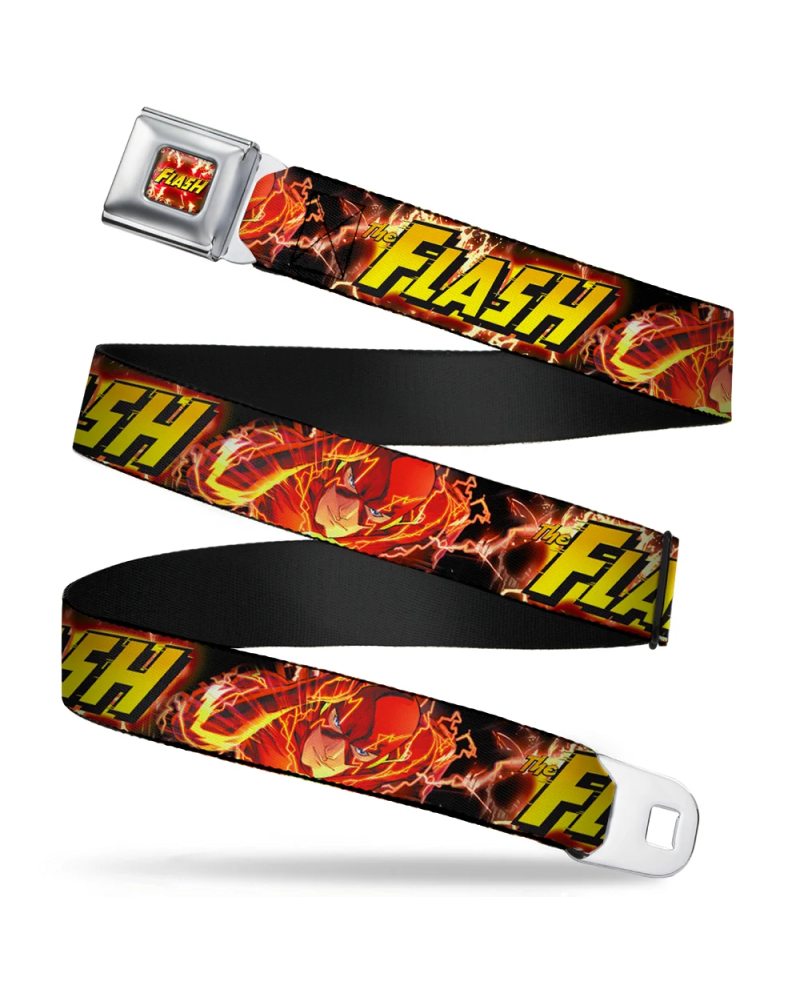 Ceinture Flash XL rouge avec logo DC Comics - vue de face