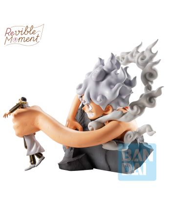 Figurine ONE PIECE Luffy et Borsalino Burst of Energy 20cm - vue arrière