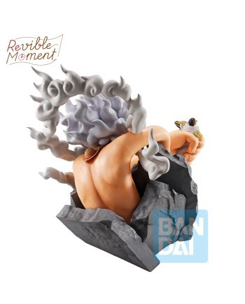 Figurine ONE PIECE Luffy et Borsalino Burst of Energy 20cm - détail sculpture