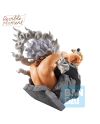 Figurine ONE PIECE Luffy et Borsalino Burst of Energy 20cm - détail sculpture