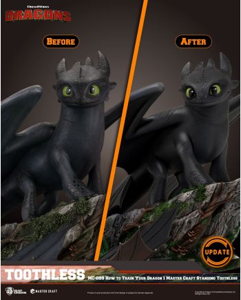 Statuette collector Dragons Krokmou - détail des ailes