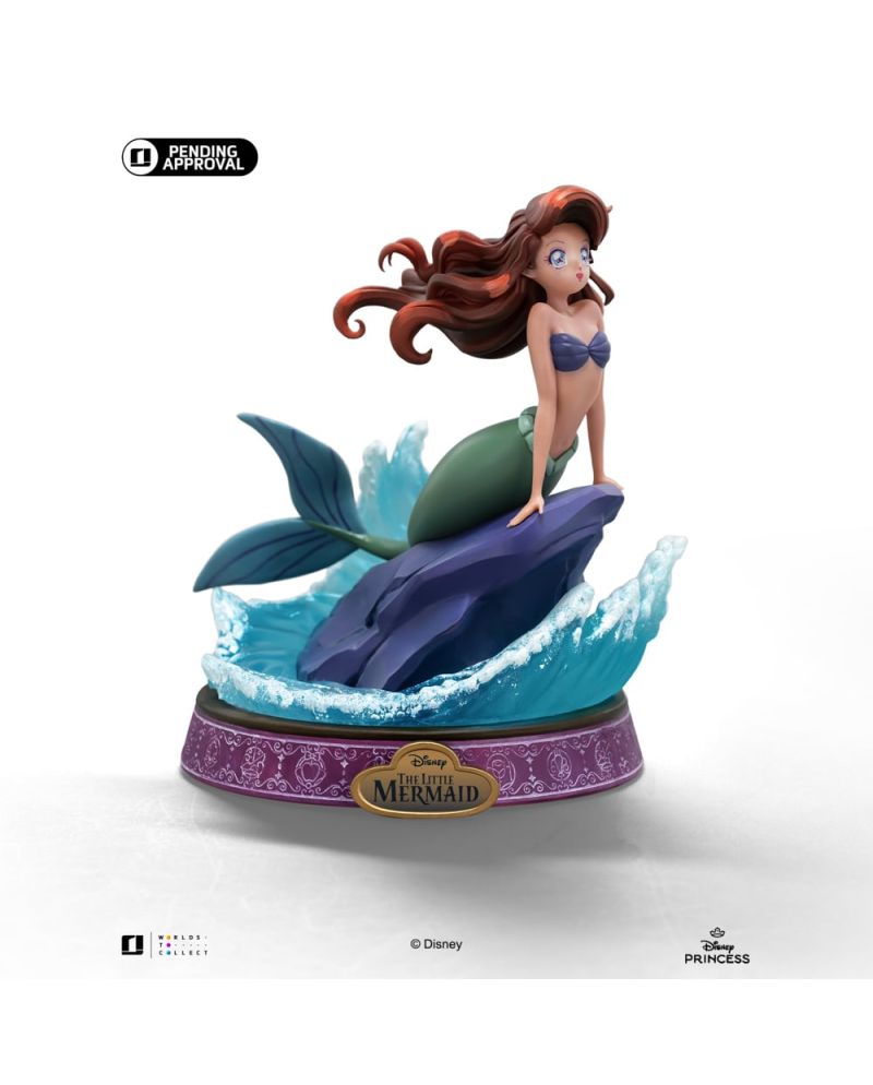 Statuette Ariel Disney Princess Anime Princess 15 cm par Iron Studios - vue de face