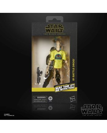 Figurine Star Wars B1 Battle Droid Black Series 15cm Hasbro - vue de profil
