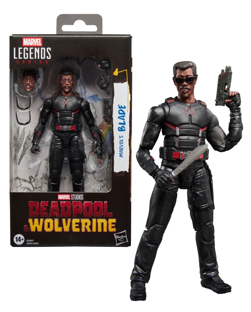 Figurine Blade Marvel Legends Series Deadpool & Wolverine vue de face