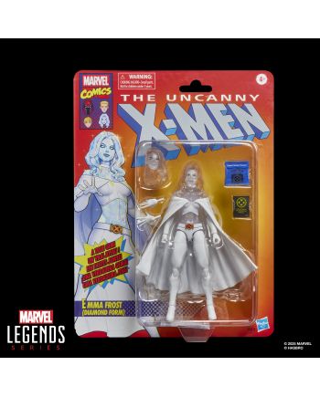 Figurine Emma Frost Forme Diamant Marvel Legends Series 15cm - vue profil
