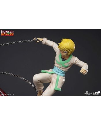 Statuette Hunter x Hunter Sideshow vue arrière avec socle décoratif