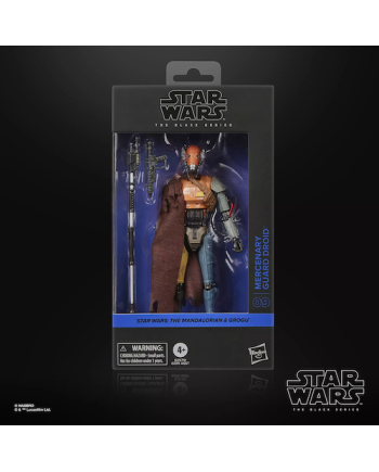 Figurine Hasbro Star Wars Mercenary Guard Droid présentée sous un autre angle