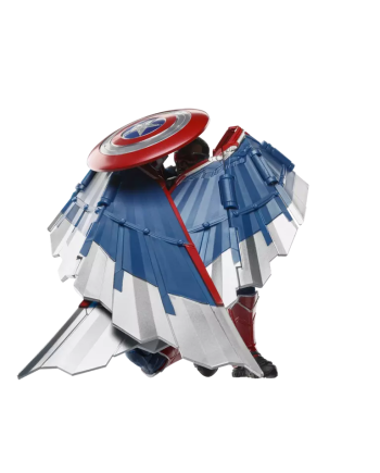 Figurine Captain America 15 cm - vue arrière articulations