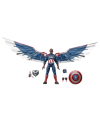 Figurine Captain America Hasbro - vue rapprochée du visage et de l'armure