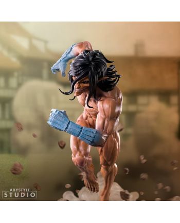 Figurine SFC Eren Forme Titan ABYstyle - vue de profil