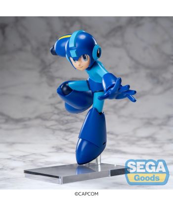 Mega Man statuette Luminasta 19cm Sega Goods vue de face