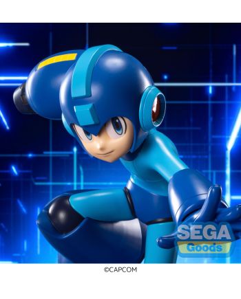 Mega Man statuette Luminasta 19cm Sega Goods vue de profil