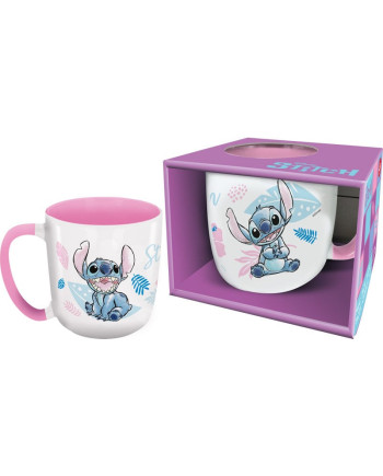 STITCH - Watercolor Pink - Mug Elite Colored Inner - 13Oz