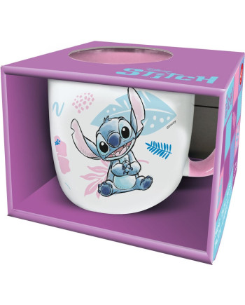 STITCH - Watercolor Pink - Mug Elite Colored Inner - 13Oz