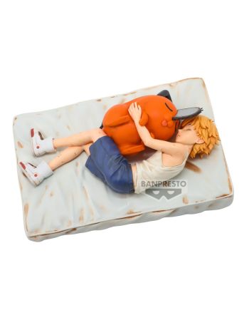 Figurine Chainsaw Man Denki et Pochita Break Time Collection Banpresto - vue de profil