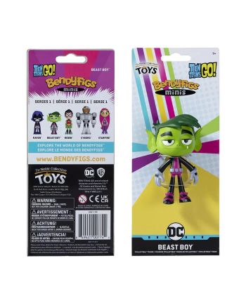 Figurine Beast Boy Teen Titans Go Bendyfigs vue de profil