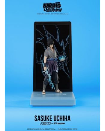 Figurine Sasuke Uchiha Neon by Tsume 25cm - vue de profil - Naruto