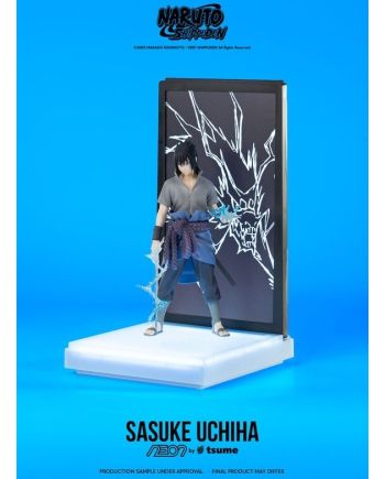 Figurine Sasuke Uchiha Neon by Tsume 25cm - détail - Naruto