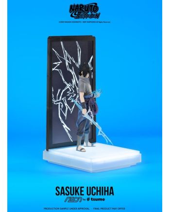 Figurine Sasuke Uchiha Neon by Tsume 25cm - vue arrière - Naruto