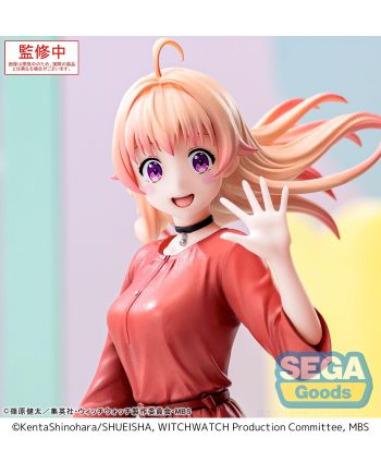 Figurine Nico Wakatsuki Witch Watch Luminasta Sega Goods détail du socle