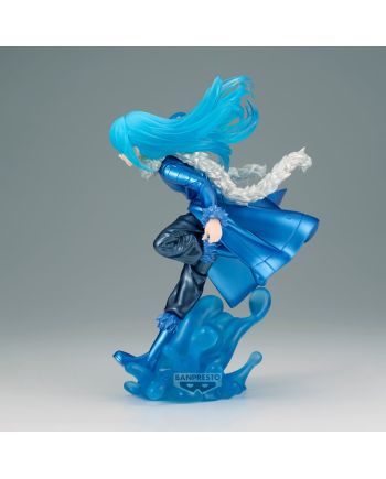 Détail du visage et des accessoires de la figurine Rimuru Tempest