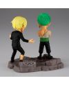 Détail du visage de Sanji figurine WCF Log Stories One Piece