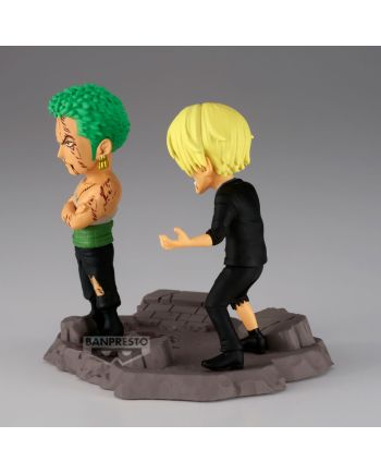 Figurine Zoro et Sanji One Piece WCF Log Stories vue arrière