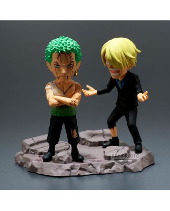 Packaging de la figurine One Piece Zoro et Sanji Banpresto