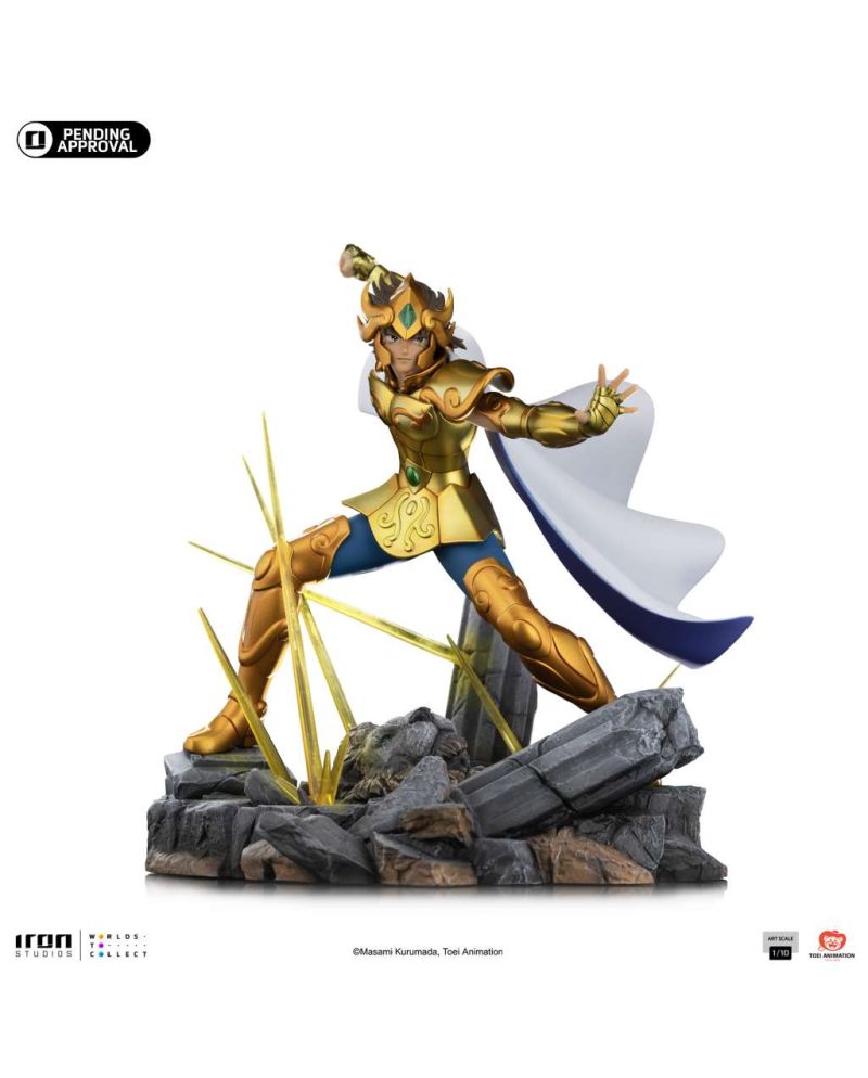 Statuette Leo Aiolia Saint Seiya Art Scale 1/10 par Iron Studios, vue de face