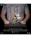 Figurine collector Leo Aiolia Iron Studios, vue arrière