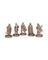 Set 5 figurines Hobbits de la Comté - vue de profil