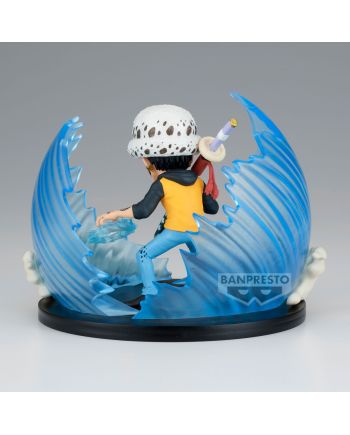 Détail du visage et des accessoires de la figurine Trafalgar Law