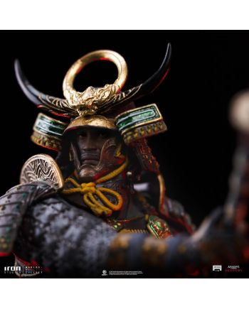 Statuette Art Scale 1/10 Yasuke, vue de profil, licence Assassin's Creed