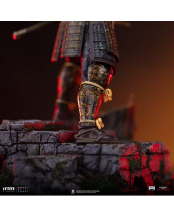 Détail des finitions de la statuette Yasuke Art Scale 1/10, Assassin's Creed