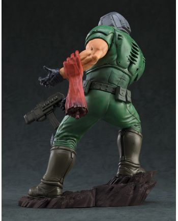 Figurine Doom Marine Pop Up Parade SP vue de profil - détails de l'armure