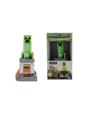 Figurine Creeper Minecraft support manette et portable 20cm - vue principale