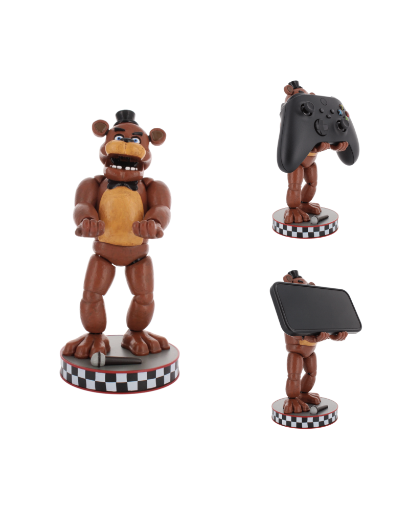 Figurine Freddie Five Nights at Freddy's support manette et portable 20cm - vue face